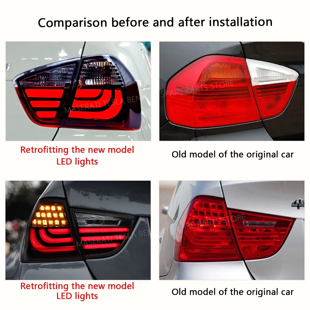 EJR Car Light For 2005-2012 BMW 3Series E90 Taillight Assembly 318i 320 325 Modified New LED Rear Taillight Car Lamp Accessories