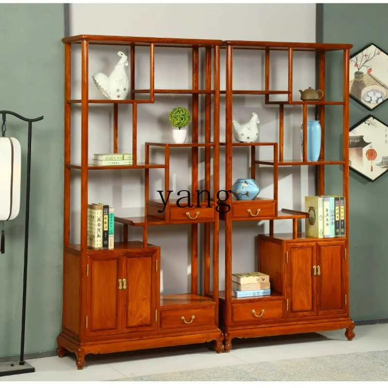 LTT mahogany furniture rosewood bogu frame Chinese solid wood display stand