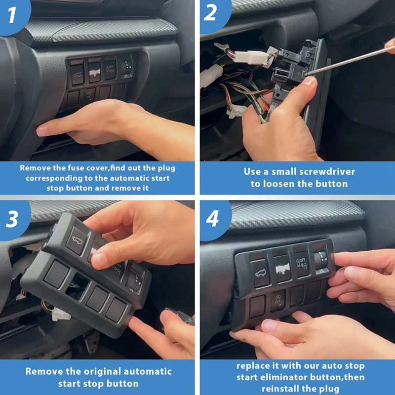 Auto Start Stop Eliminator For Subaru Forester 2019-2022 Legacy 2017-2020 Outback 2015-2020 XV 2018-2022 A-Off Switch