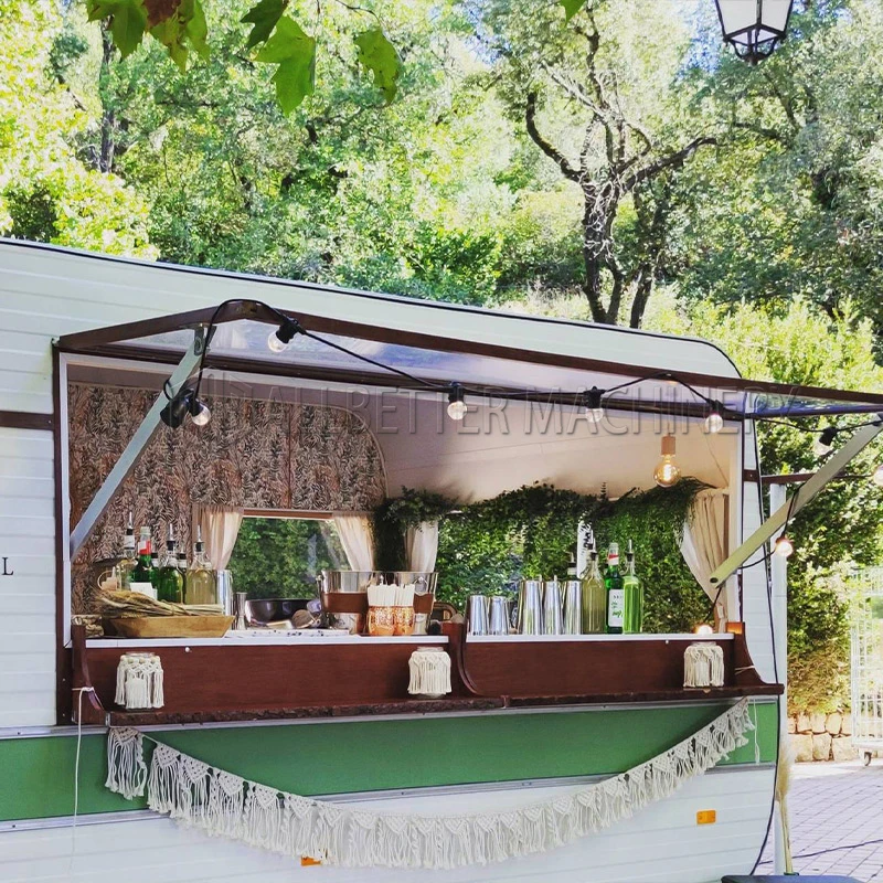 Allbetter 2026 New Style Customized Mobile Food Truck Ice Cream Hot Dog Fast Catering BBQ Coffee Vending Food Trailer for Sale
