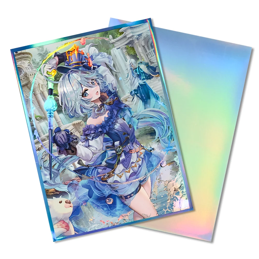 

60PCS 67X92mm Holographic Card Sleeves Protector Suitable for MGT/PTCG/ PKM Standard Size Game Cards Christmas/Halloween Gifts