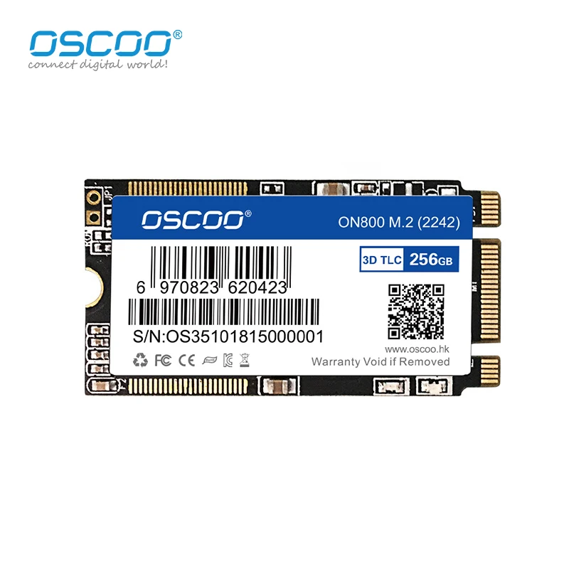 OSCOO SSD NVMe M.2 2242 128GB 256GB 512GB High Performance 100% Original 3D TLC Nand Flash SATA3.0 6Gbp/s Solid SSD Hard Disk