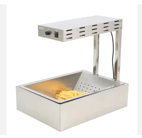 &* Commercial Potato Chip Warmer Counter Display Rack Cabinet Cake Display Case Chip Food Warmer Cabinet 220v For Restaurant
