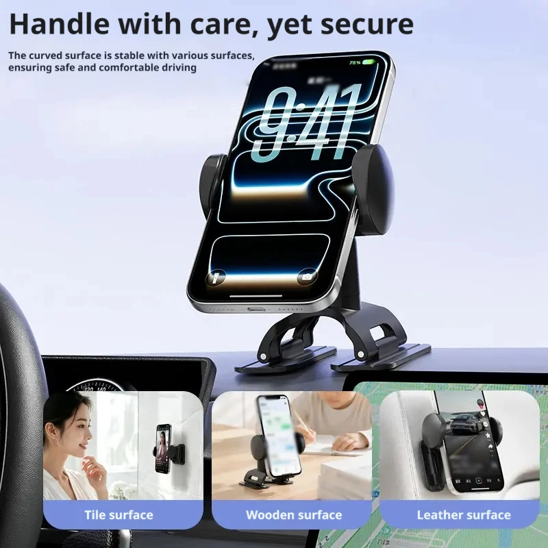 Universal Multifunctional Mobile Phone Holder With Freely Adjustable Angles Easy To Install High-end Car Interior Accessory
