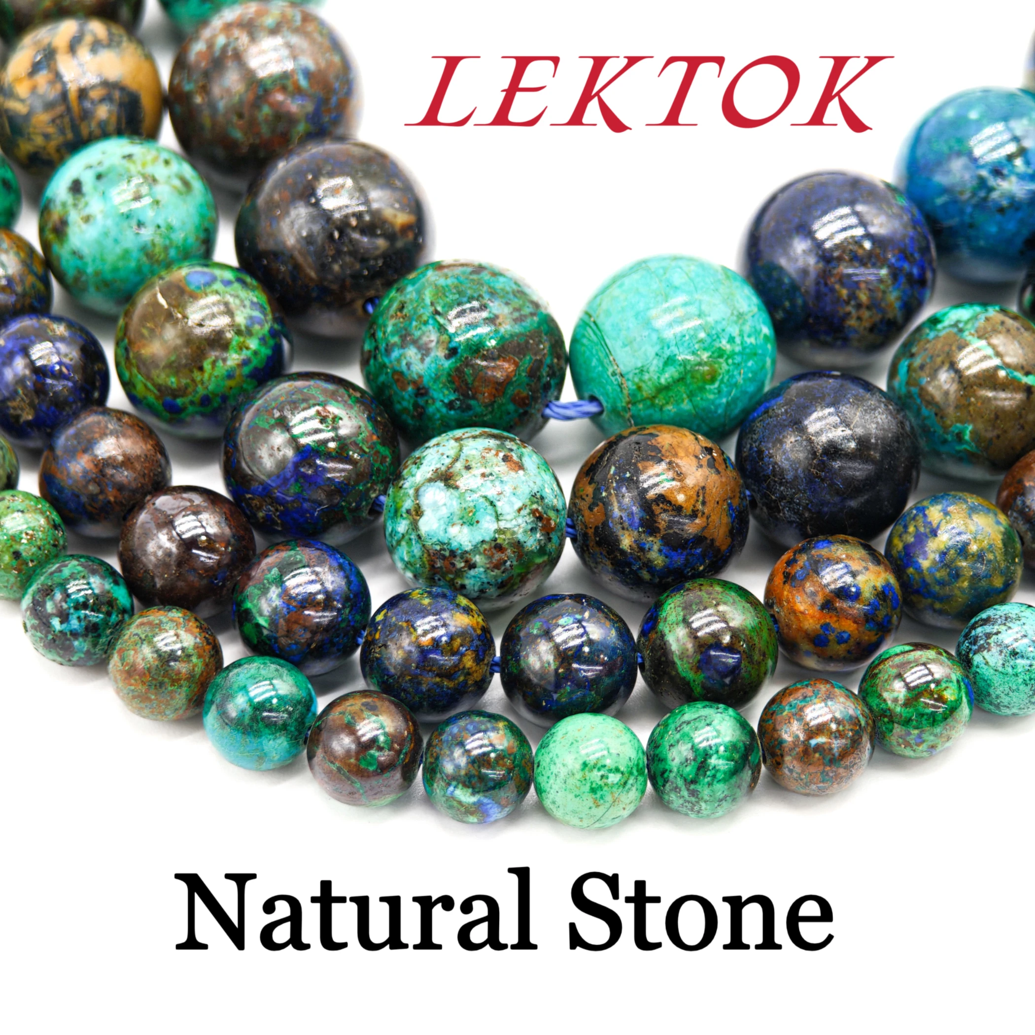 

6/8/10/12mm High-Quality Crystal Phoenix Lapis Natural Stone, Fashionable Round Beads DIY Jewelry Accessories, Affordable Price