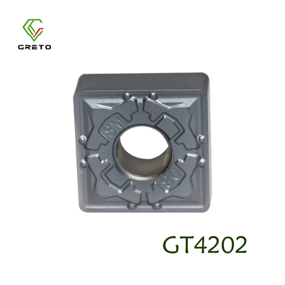 

GRETO SNMG120408-SM GT4202 GT4204 Carbide Stainless Steel Blade Cutting Turning Tool SNMG1204 SNMG 120408 Turning Inserts