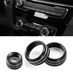 Car Air Condition/Audio Volume Control  Knob Trim Ring Accesories Fit For BMW 1 2 3 3GT 4  X1 F30 F34 F20(With AUTO Button)