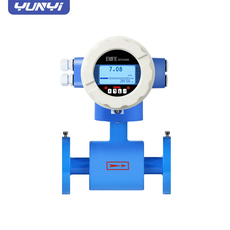 High-Precision Chemical Flow Meter Measurement Device Price Non-Intrusive Volumetric Electromagnetic Flowmeter