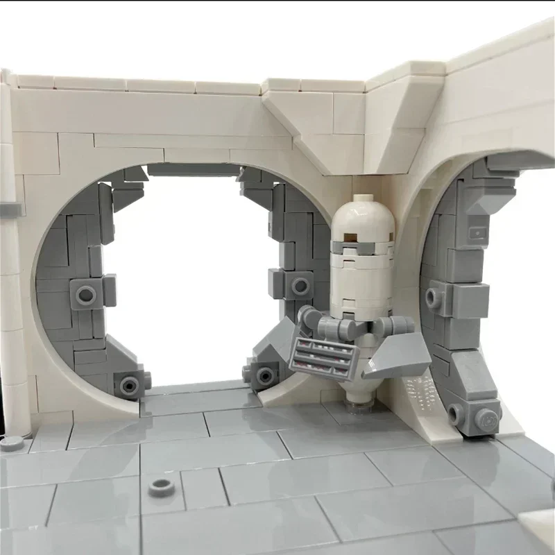 

Звездная модель фильма Moc, строительные кирпичи, четвертый коридор, космический корабль, технология, модульные блоки, подарки, рождественские игрушки, наборы «сделай сам», сборка
