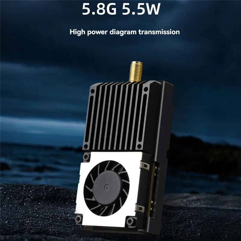 

FBIL-5.8G 5.5W VTX 64CH High Power FPV Video Transmitter 5-Speed Power Adjustable For Ultra-Long Range Flights FPV Drone
