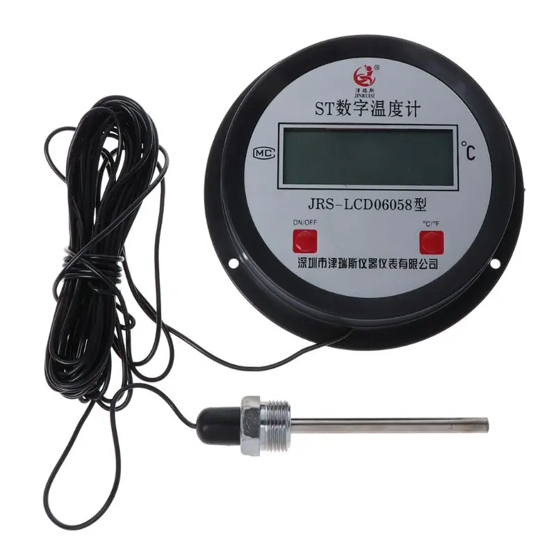 

Industrial Boiler Electronic Thermometer Digital Thermometer Water Temperature Sensor Detector Gauge 10M Wire with Probe