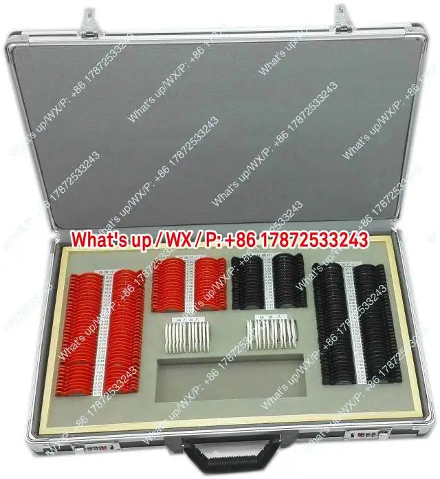 Optometry test piece aluminum alloy box insert box optometry lens box 232 type plastic A-level film optometry equipment