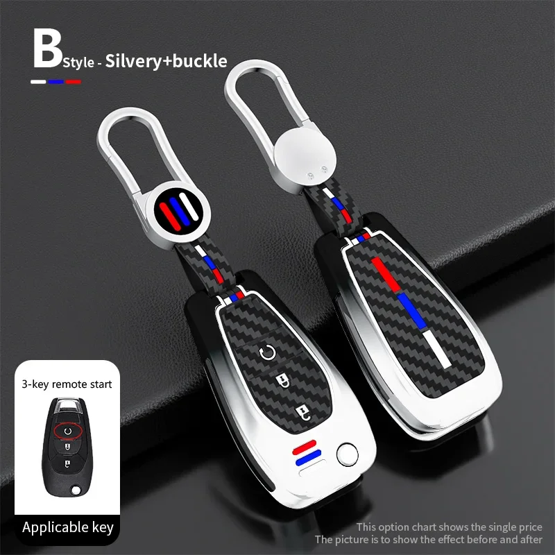 Zinc Alloy 3 Buttons Key Case Cover for Chevrolet New Cruze Aveo 2014 2015 2016 2017 2018 2019 2020 L663