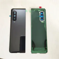 For Samsung Galaxy Z Fold 1 F900 Back Battery Cover Rear Door Housing Case Replacement Repair Parts With Camera Lens