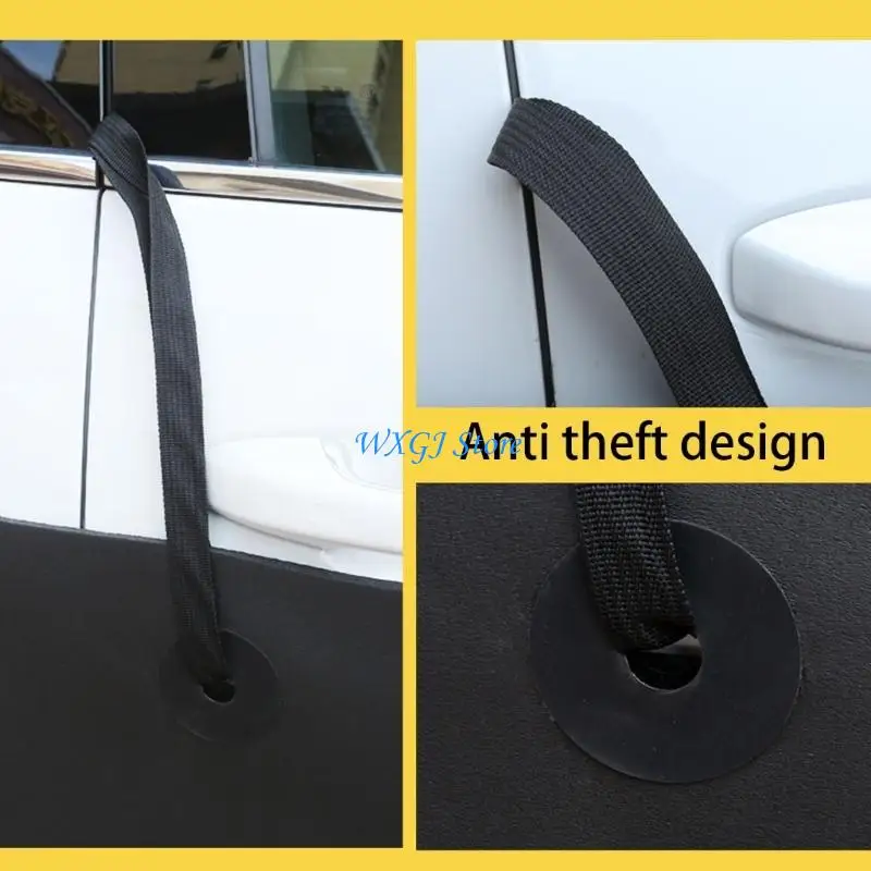 37JE Permanent NBR Attractive Car Door Guard Against Scratch Pad Easy Installation Two Measurements