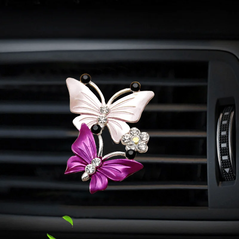 

Car Hanging Ornament Accessory - Butterfly Perfume Clip, AC Vent Fit & Fragrant Auto Accessory