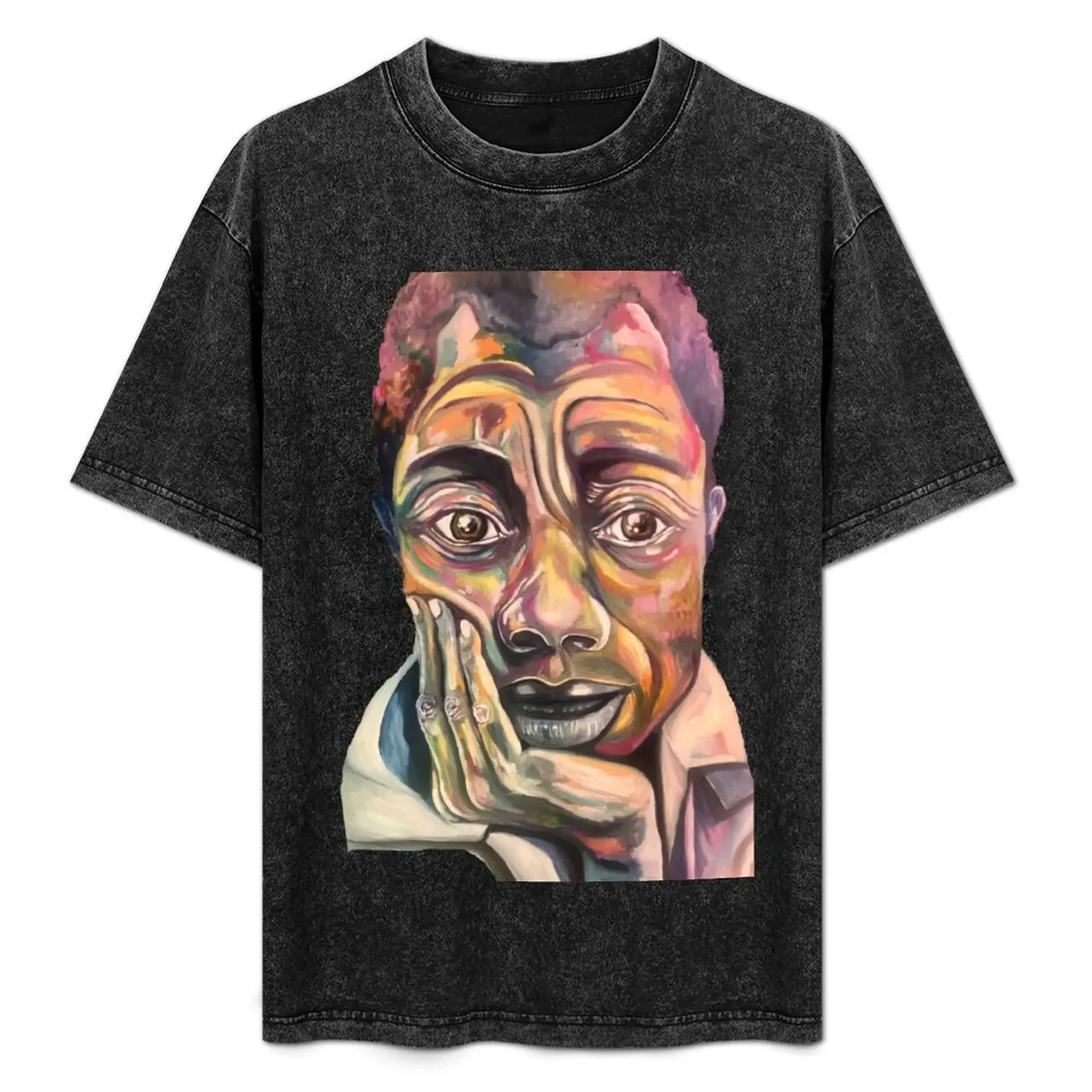 

James Baldwin, The Beautiful Black Minds Series T-Shirt man t shirt cotton man t shirt summer T-Shirt