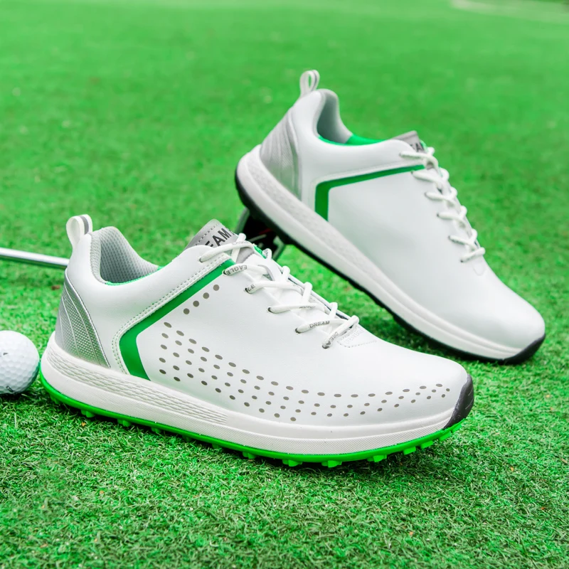 Qualidade novos homens sapatos de golfe antiderrapante calçados de golfe confortáveis tênis de golfe masculino à prova dwaterproof água