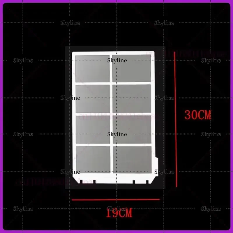 For Toshiba Air Conditioner Filter Left 19x30cm Right 42x30cm Dust Screen Replacement Parts