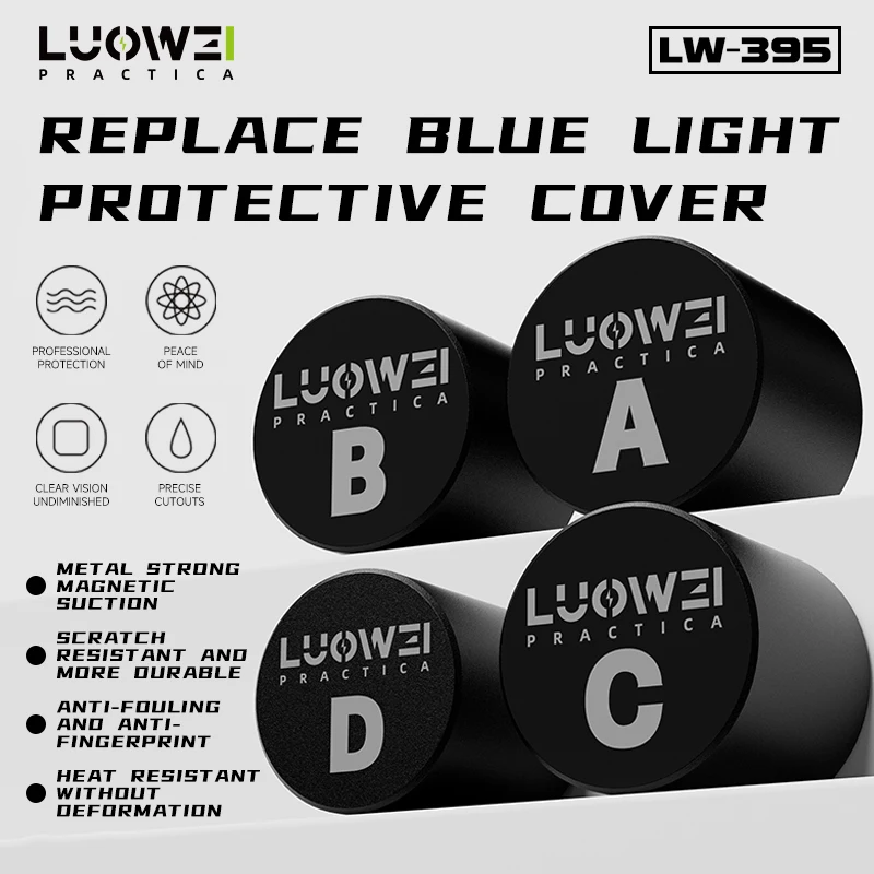 LUOWEI LW-395 9/11/12/13mm Camera Blue Light Lens Protector for Mobile Phone Repair Filter Anti Scratch Camera Cover Tool