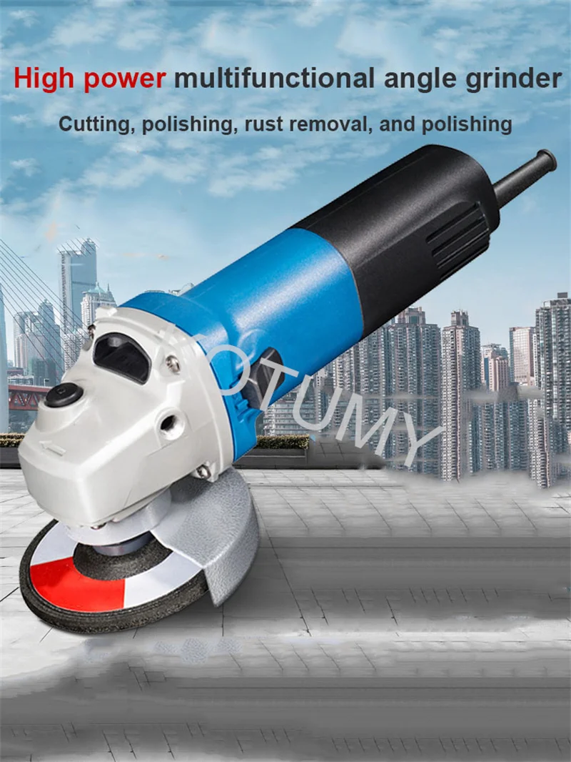 Multifunctional Electric Angle Grinder For Metal/Wooden/Stone Cutting/Grinding/Polishing Power Tool 220V