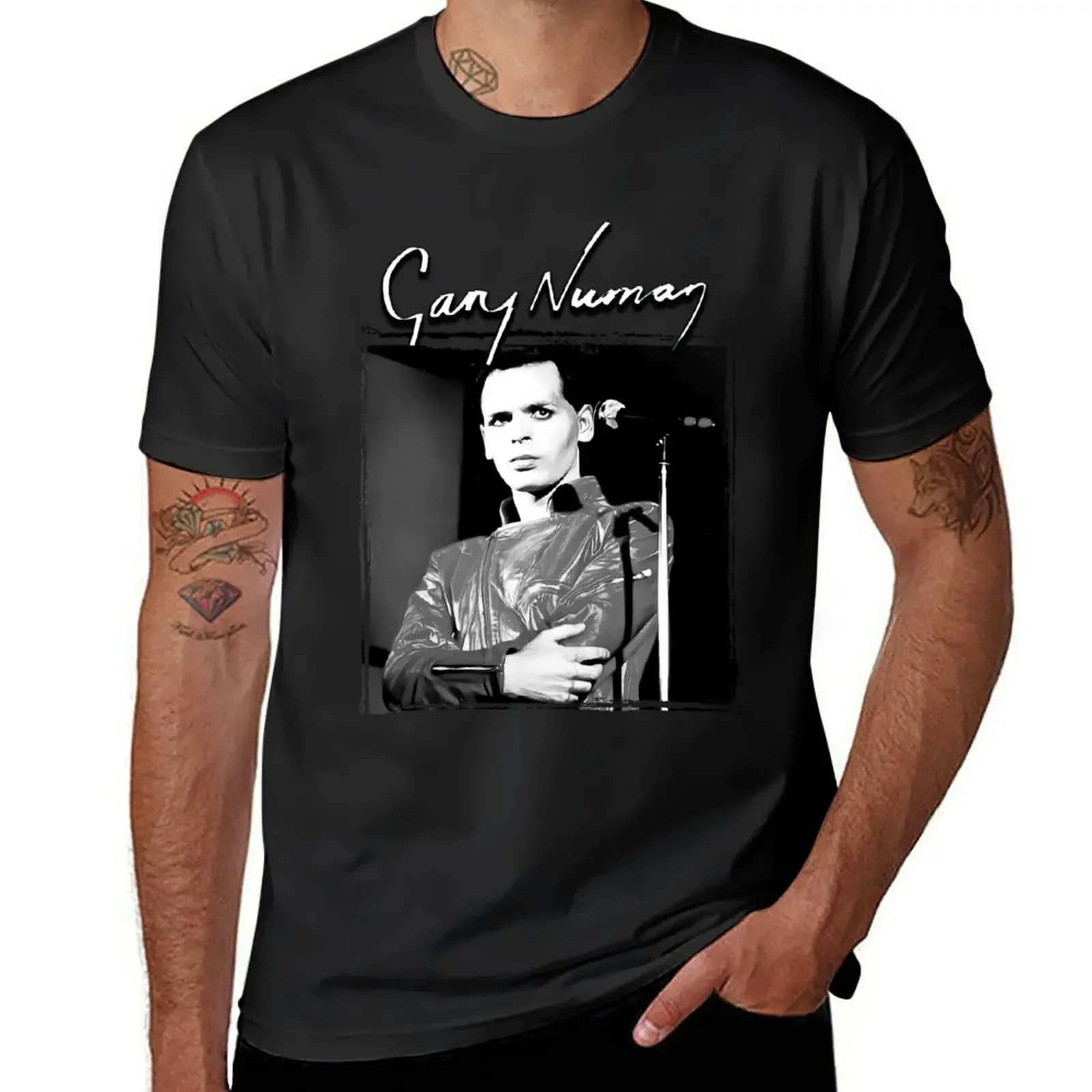 Art Gary Numan Graphic Man Poster T-Shirt street wear shirts graphic quick drying cute clothes funny t shirts for men