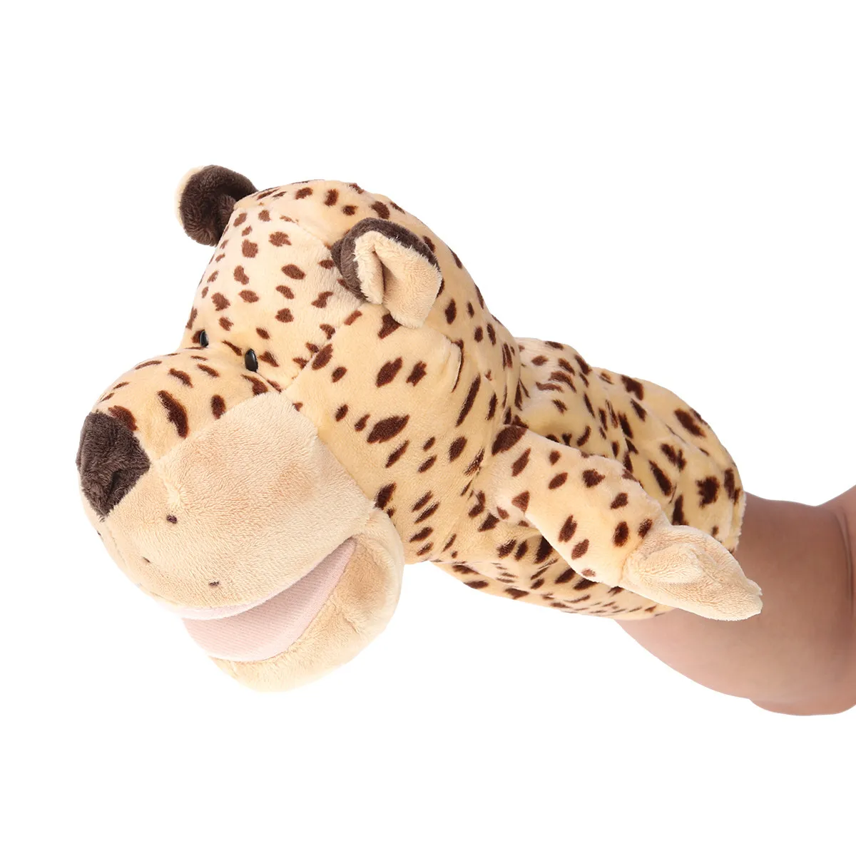 

Hand Puppet Leopard Beautiful Soft Texture Educational Family Storytelling Imagination Play Enhance Kids Communication Skills