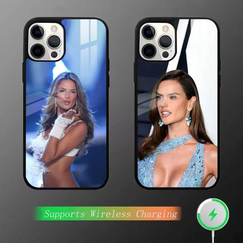 Чехол для телефона Supermode AA A-Alessandra Ambrosio для iPhone Magnetic 15,16,17,14,13,12,11 Plus, Pro с беспроводной зарядкой