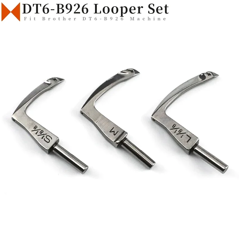 

1/8''x2 Looper Set For Brother DT6-B926 Double Needle Chain Stitch Feed Off the Arm Sewing Machine 148869101 148870101 148871101