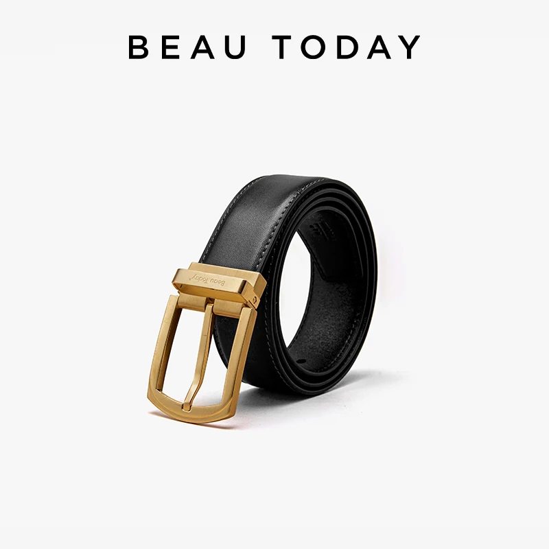 

BEAUTODAY Retro Belts Women Genuine Cow Leather Metal Buckle Adjustable Ladies Jeans Accessories Handmade 92000