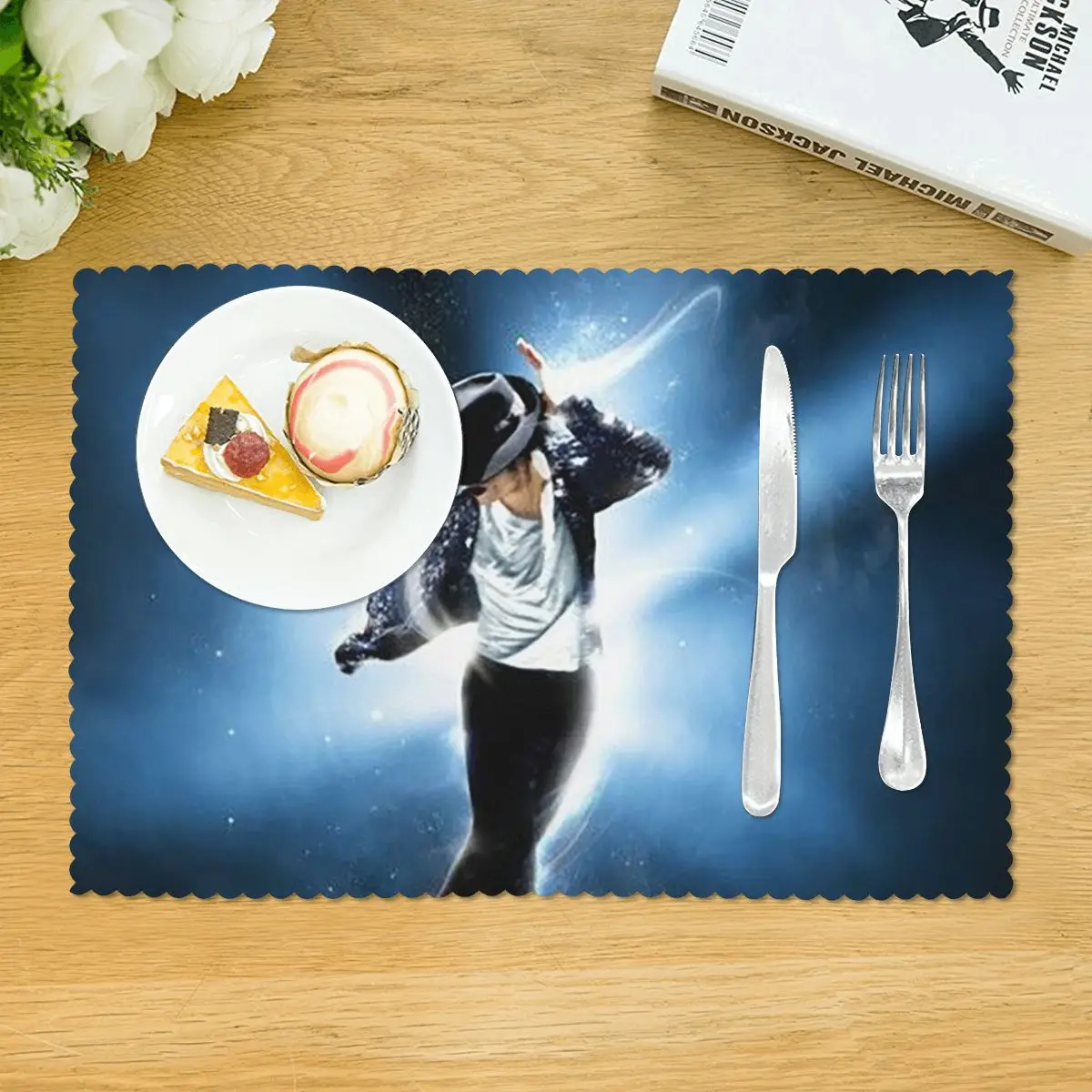Michael Jackson Musicians Singers Dancers Placemat Heat Resistant Plate Mat for Dining Table Bowl Coaster Super Absorbent Mats