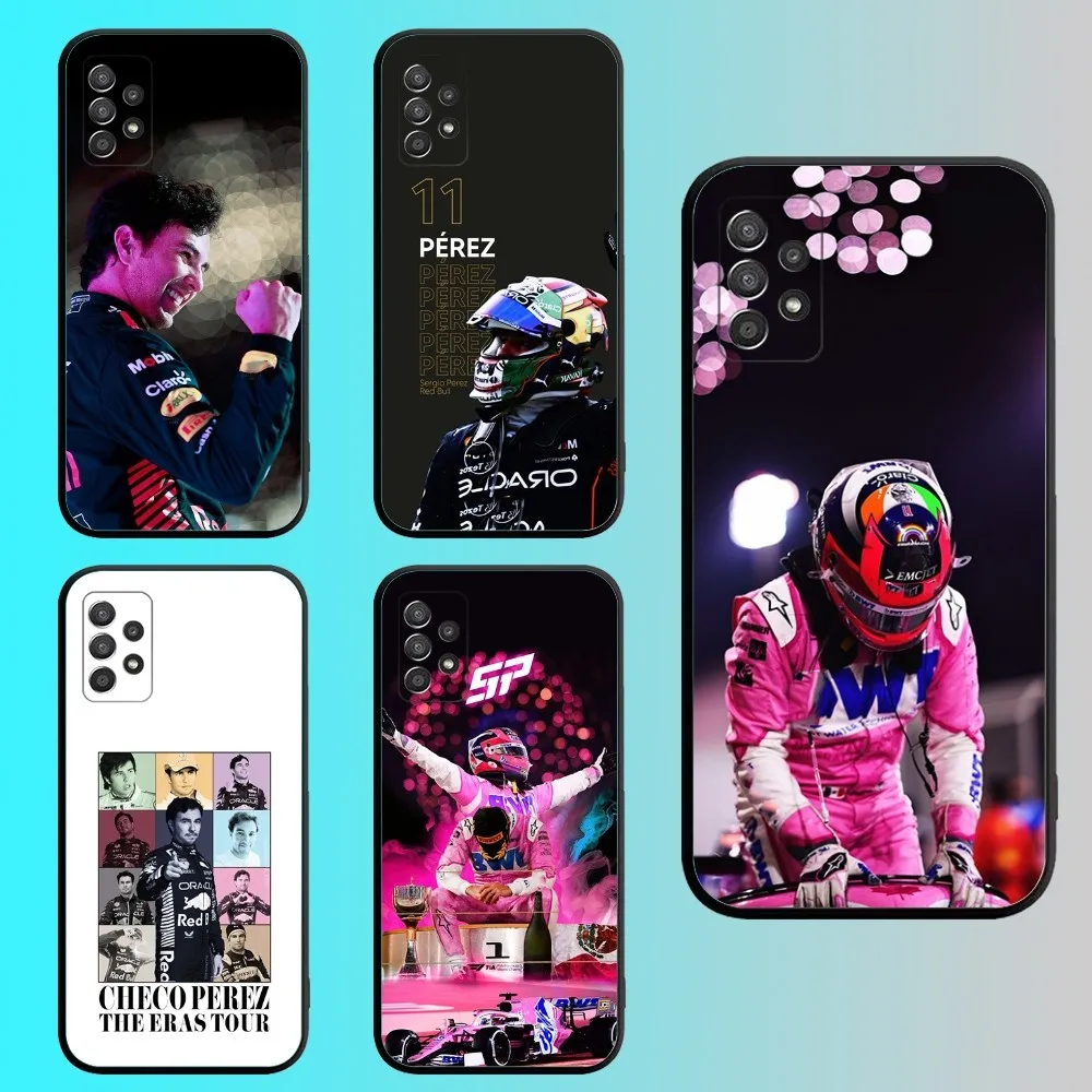 F1 11 Checo S-Sergio P-Perez Phone Case For Samsung S 25,24,21,22,23,30,20,Ultra,Plus,Fe,Lite,Note,10,9,5G Black Soft