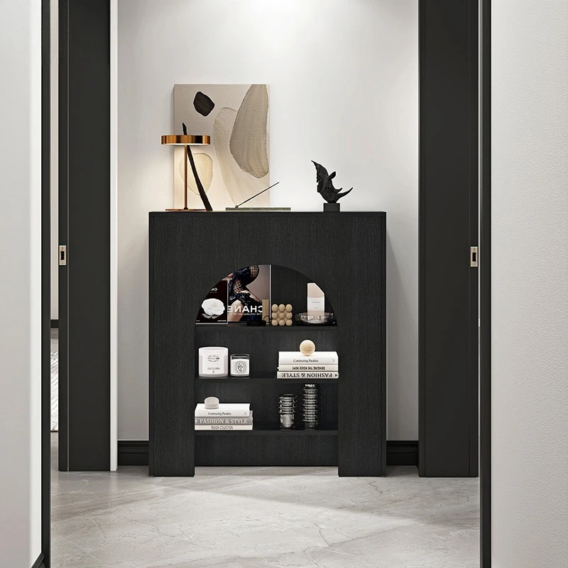 خزانة مدخل منزلية بسيطة، خزانة تزيين ممر غرفة المعيشة، خزانة عرض للتخزين، رف عرض، خزانة، صغيرة