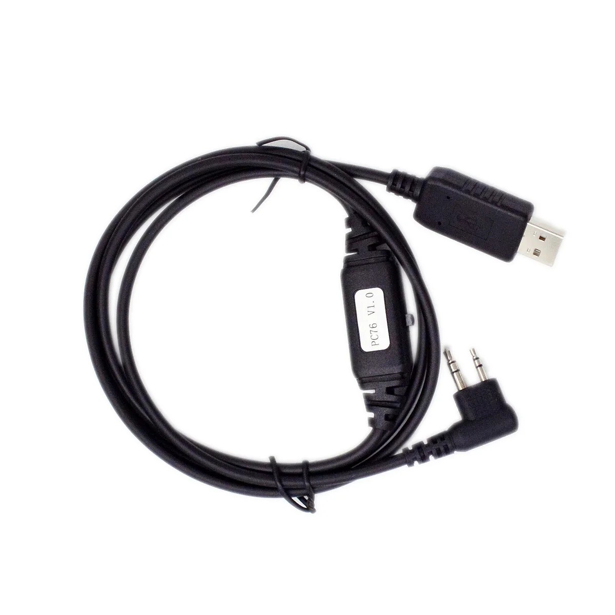 

PC76 Programming Cable USB To 2 Pin Interface Suitable for HYT BD5 PD4 Series BD615 Analogue TC Radios PC Data Line Accessory