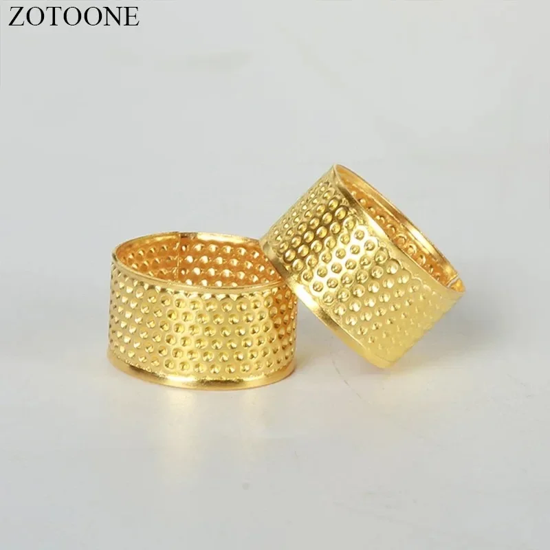 1/10pcs Round Copper Thimble DIY Sewing Tools Household Knitting Accessories for Sewing Supplies Handicraft Thimble Stitch G