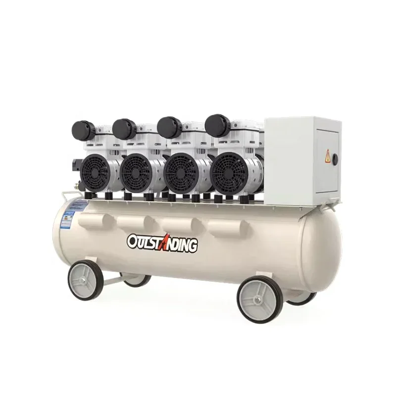 Oil Free 240 L/min Silent Air-compressor Machines Industrial Air Compressor 120 Liter