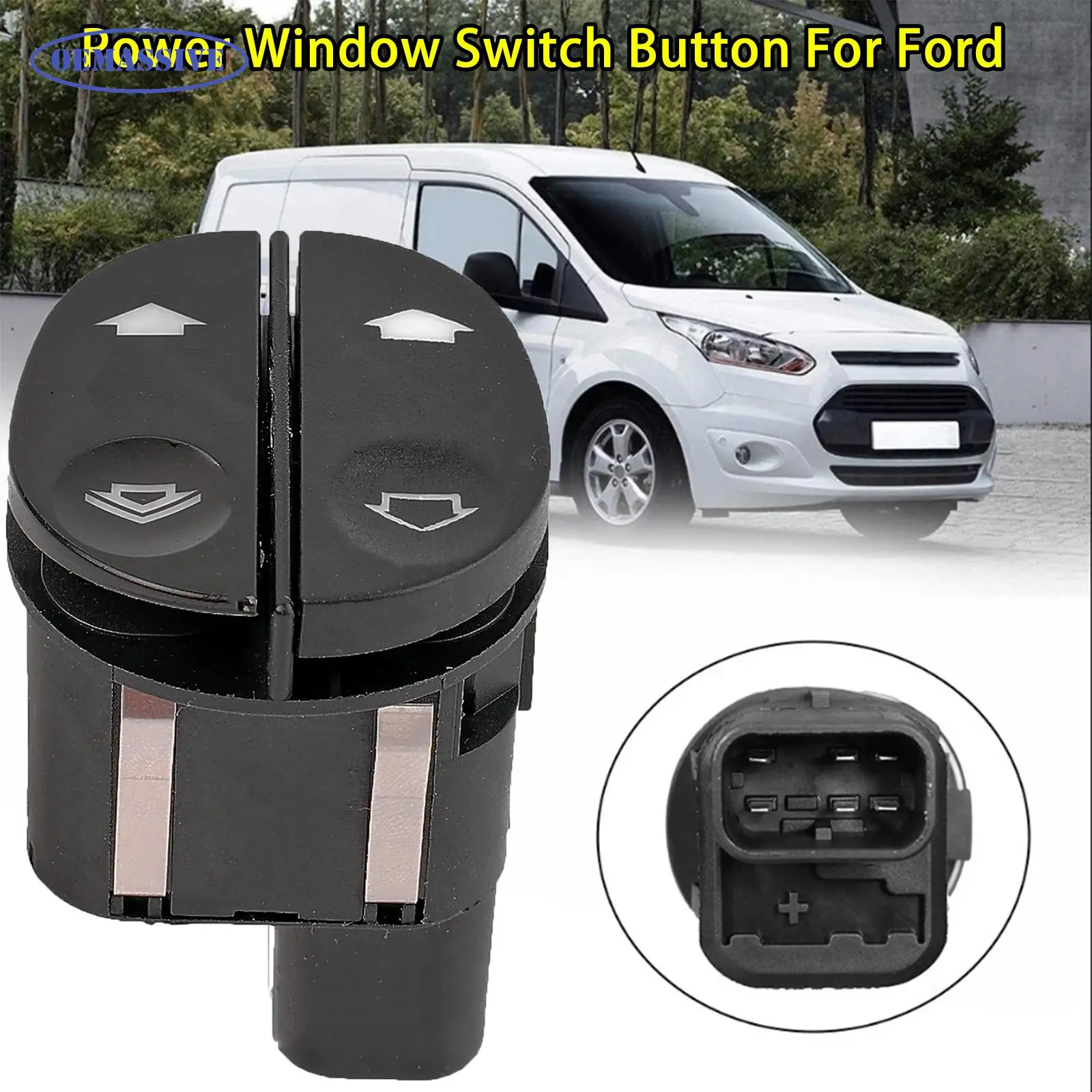 OEMASSIVE 1459686 Car Accessories Replacement Window Switch Control Button for Ford Fiesta Fusion Transit Connect Transit MK7