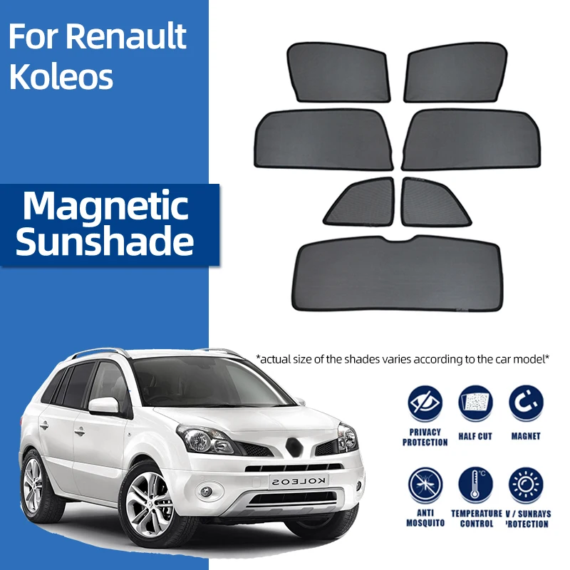 

For Renault Koleos Samsung QM5 2006-2016 Magnetic Car Sunshade Visor Front Windshield Curtain Rear Side Baby Window Sun Shade