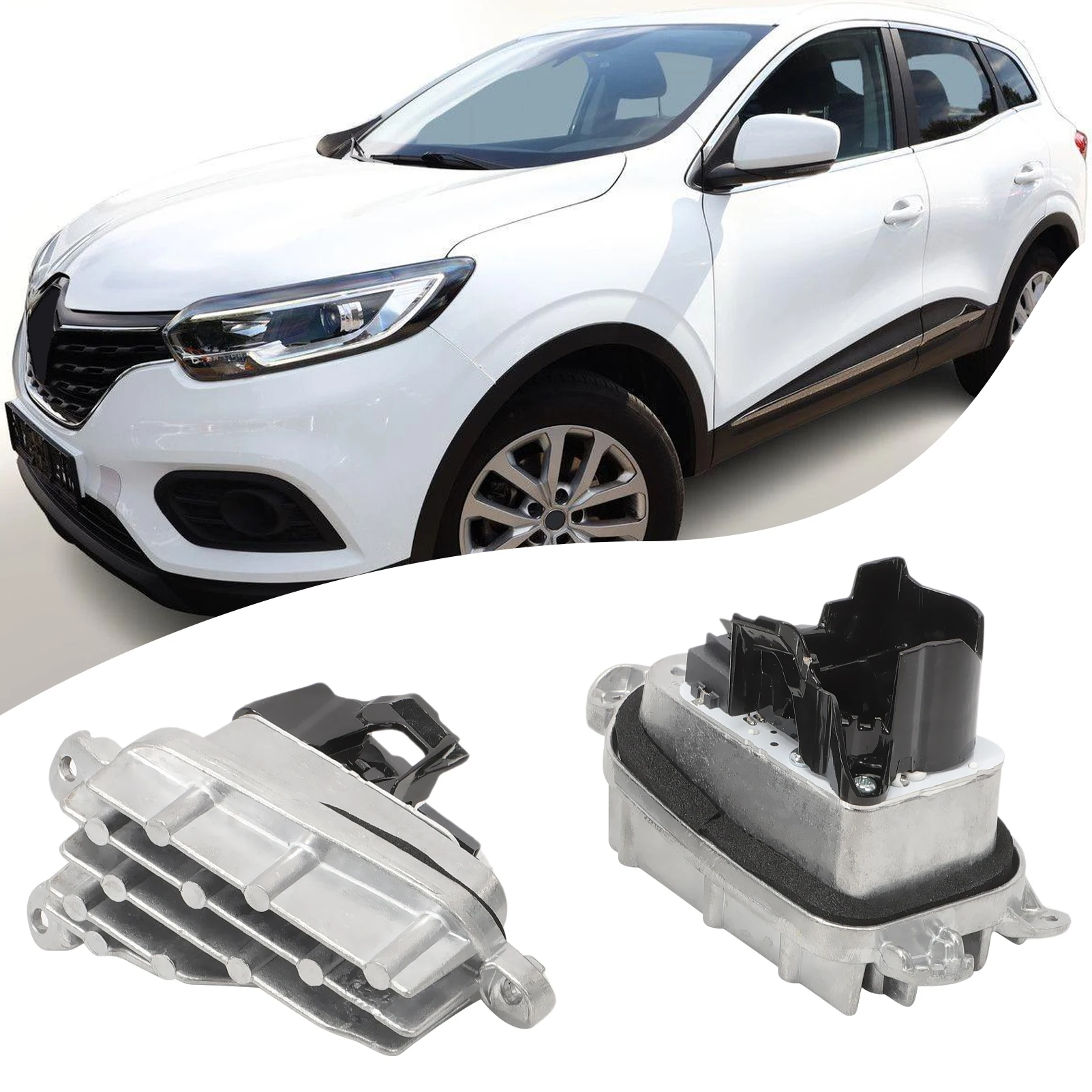 

19623501 19623502 1 Pair Headlight Daytime Running Light Module Fit for Renault Kadjar 2015 2016 2017 2018