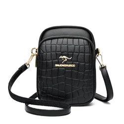 2024 New Stone Pattern Small Bag Fashion Versatile Middle Age One Shoulder Crossbody Mom's Mini Handbag Mobile Phone Purse Bag