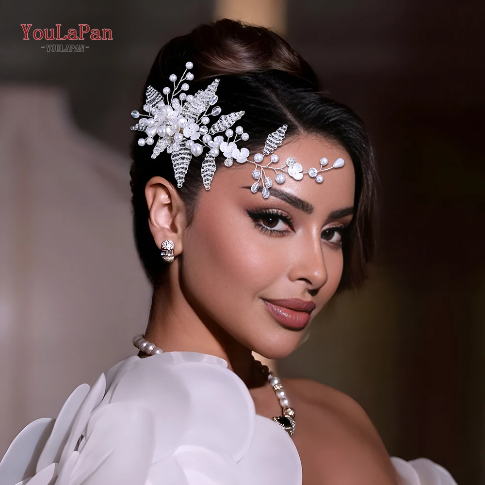 

YouLaPan Elegant Woman Hair Comb Bridal Tiara Headdress Wedding Accessories Jewelry Bride Hair Clip Bridesmaid Headpiece HP135