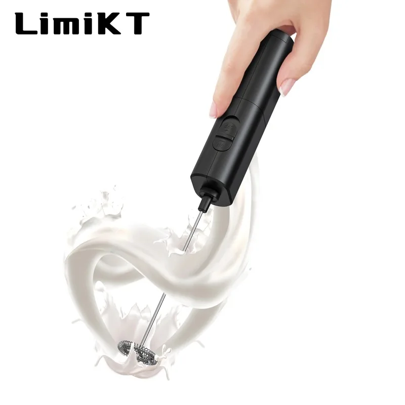 LimiKT Electric Milk Frother Ultra-Fast Handheld Beverage Blender for Coffee, Smoothies, Matcha and Coffee Creamer