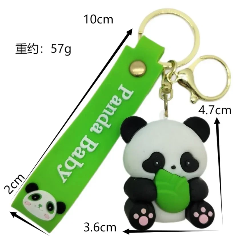 wholesale Factory Direct sales Cartoon animals keychain Panda Penguin Cute animal keychain Gift doll toy for kids car keyring