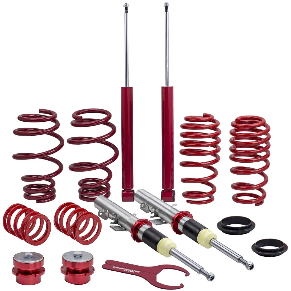 Coilover Spring Suspension Struts for VW Polo MK4 9N Škoda Fabia Mk1 6Y3 99-07 Lowering Coilover Suspension Shock Absorber