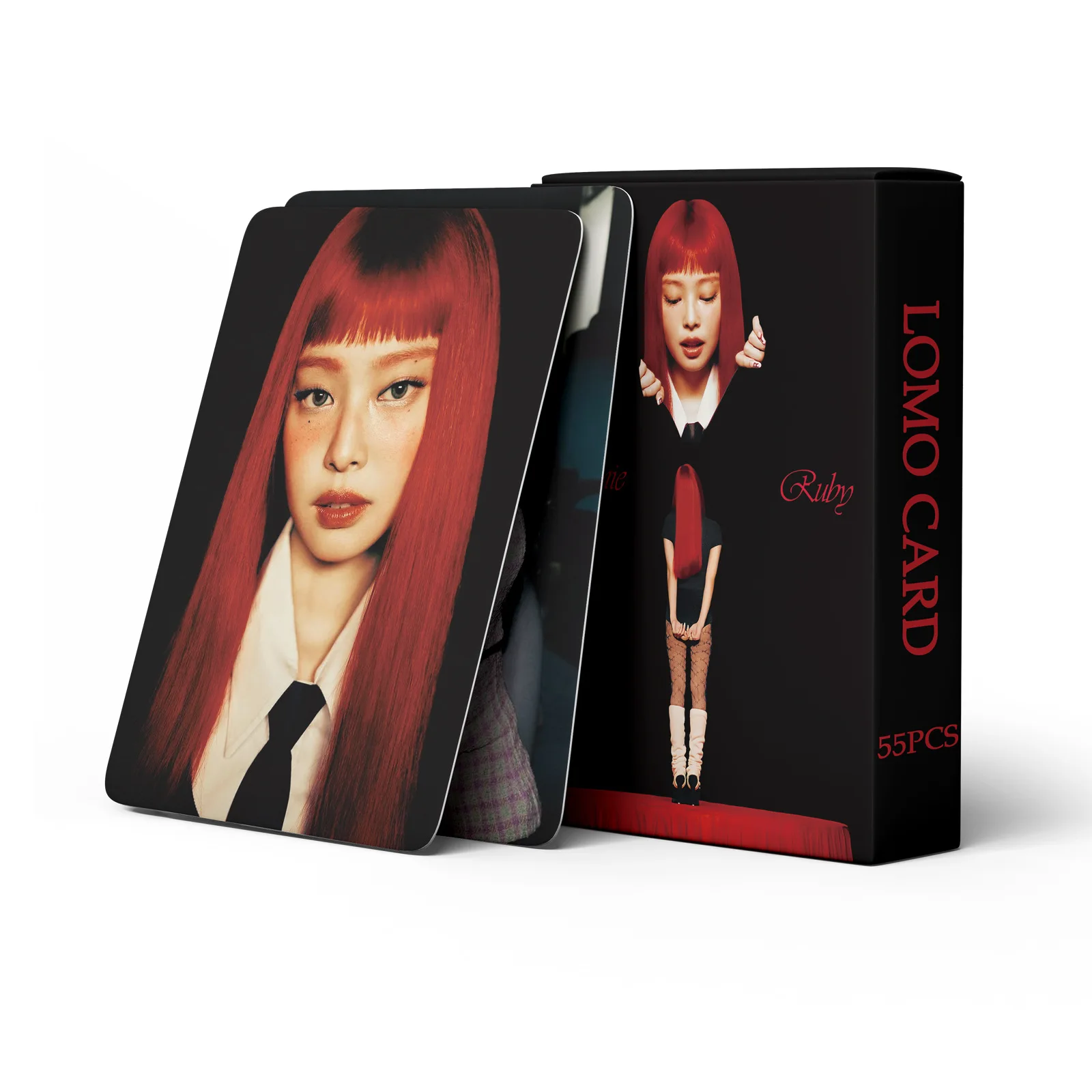 55Pcs/Box Kpop RUBY LIKE JENNIE SOLO Lomo Card New Ablum HD Photo Print Pictures Photocard for Fans Collection Postcards Gifts