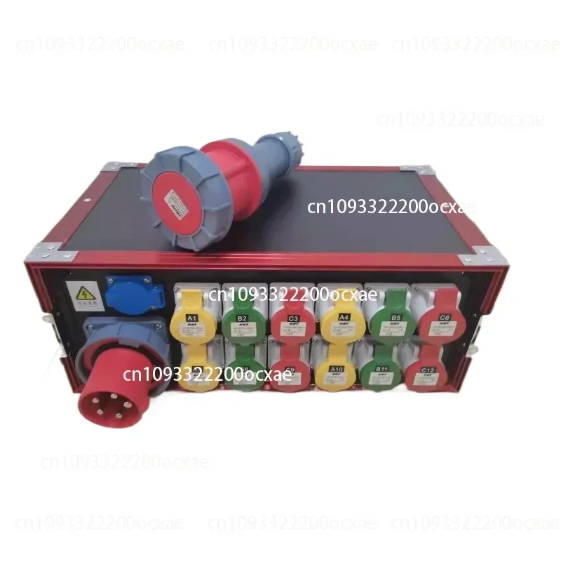 12-channel Power Distribution Box, Industrial Plug LED Large Screen Distribution Cabinet Aviation Plug, Stage Lighting Wiring