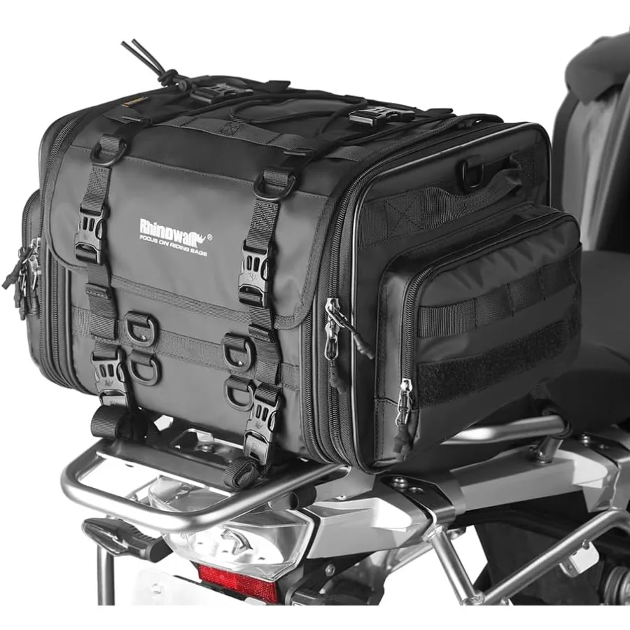 

Waterproof Expandable Motorcycle Saddle Bag for Powersports Travel Luggage with Large Capacity 3345L Ideal for LongDistance Rid