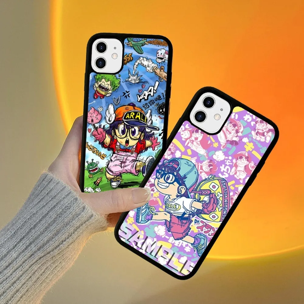 

Cartoon Dr Slump Arale Phone Case Silicone PC+TPU For For IPhone 11 12 13 14 15 16 Plus Pro Max Cover