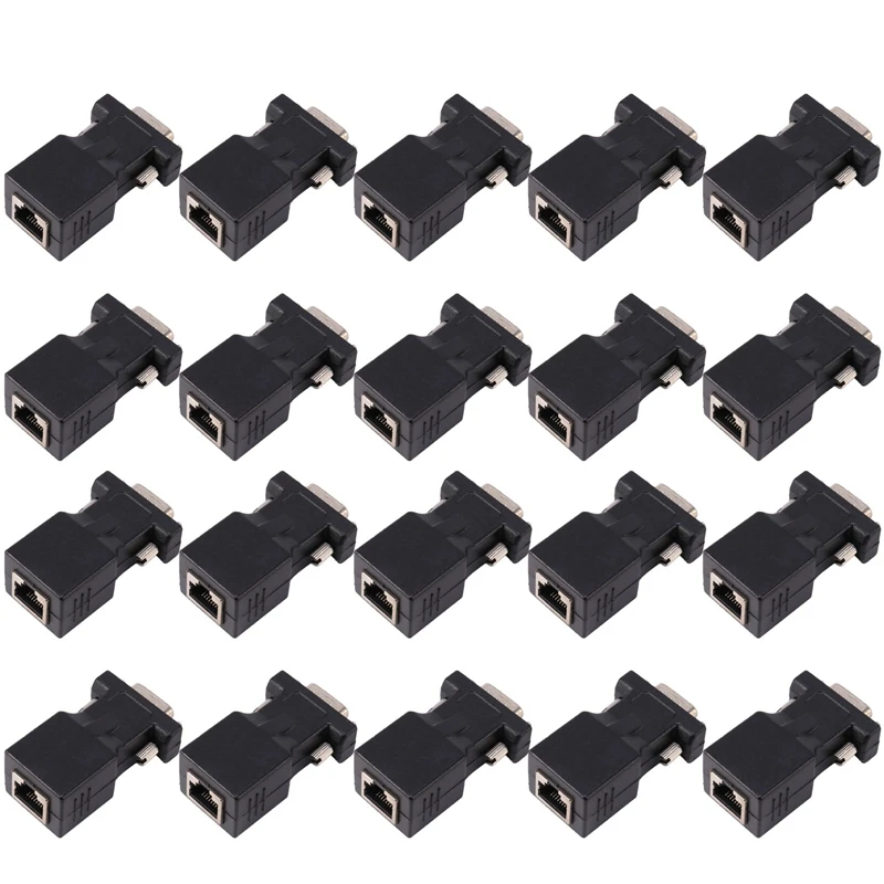 20x rj45 (адаптер, cat6, штекер, extender) купить от 168,00 руб. Видеонаблюдение на 1rub.ru