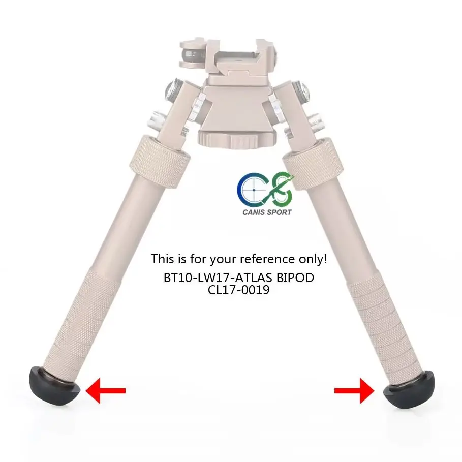 

Hunting accessory E.T Dragon Atlas Mount Standard Rubber Feet (2) BT32 Metal Plastic Black Color For Hunting Shooting gs33-0203